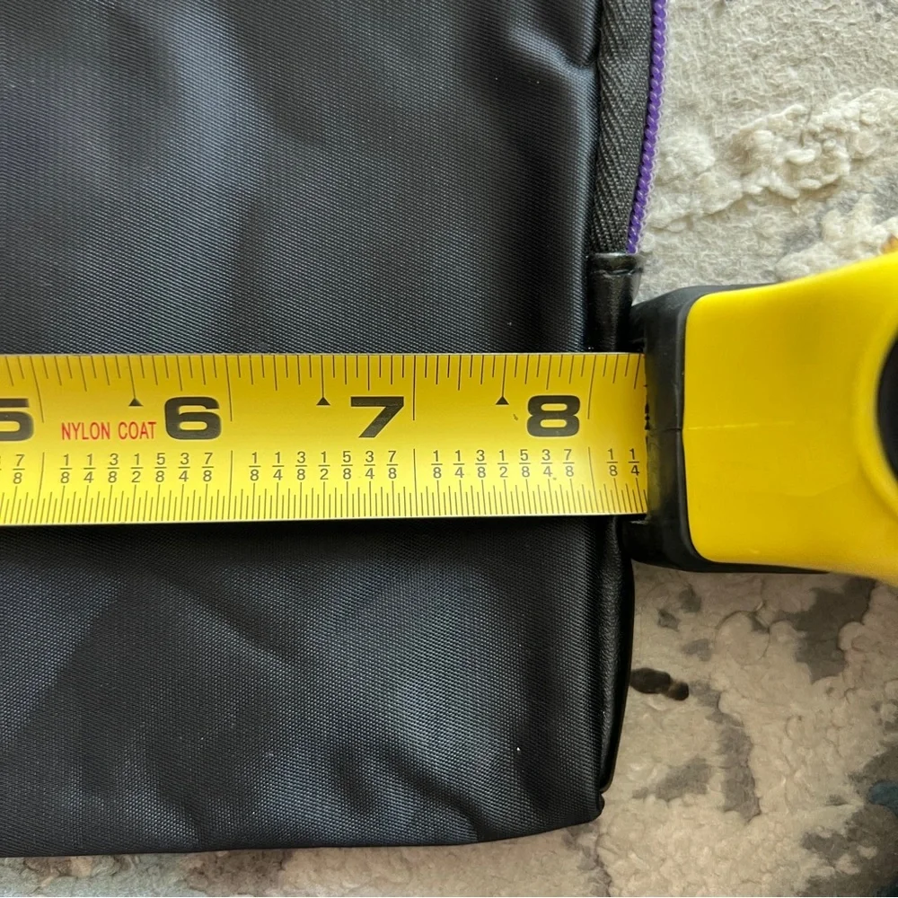 TUMI Black and Purple small Toiletry Bag